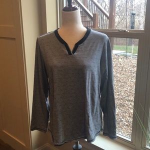 Croft & Barrow Pajamas Long Sleeve Shirt L Pants M